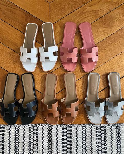 hermes oran crystal sandals|hermes oran size chart.